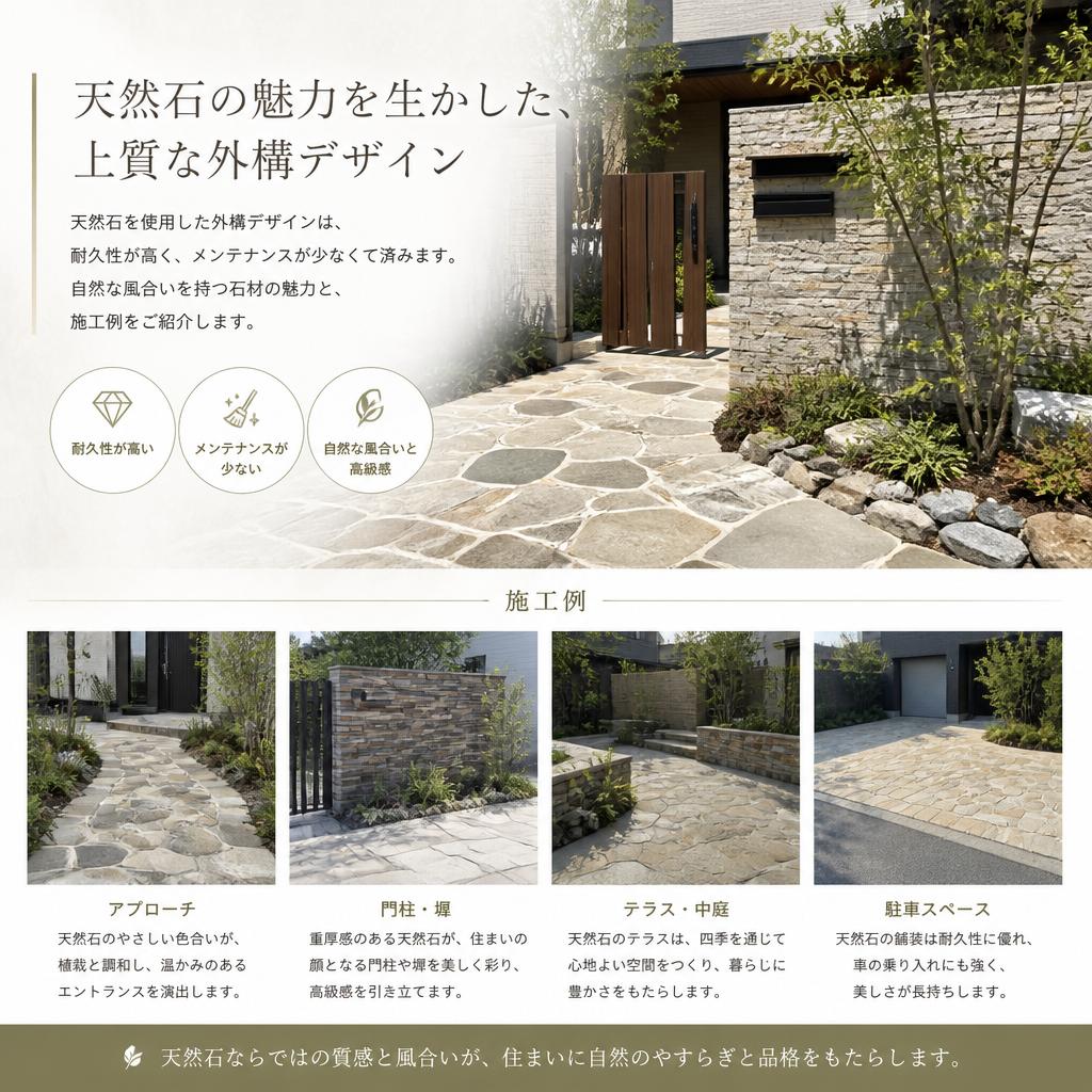 2. 天然石貼りの魅力
