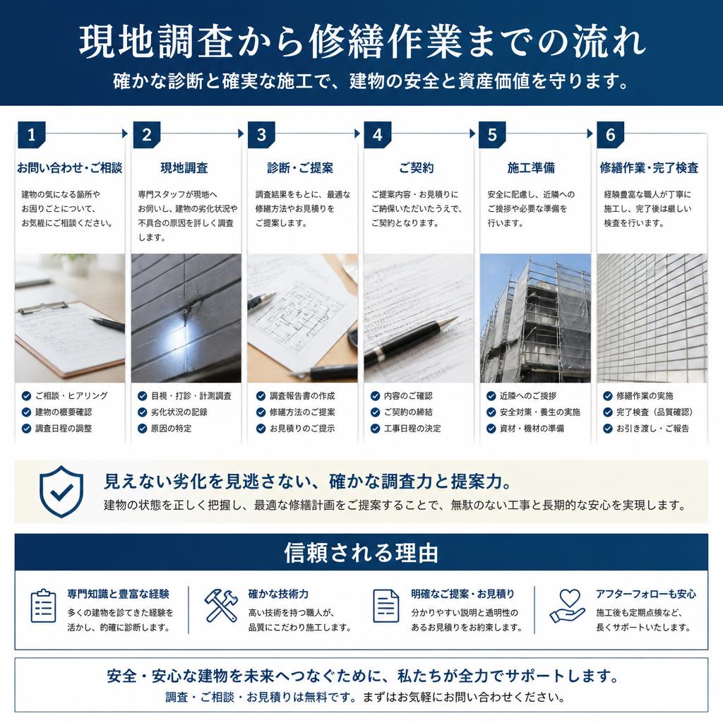 当社の修繕手順